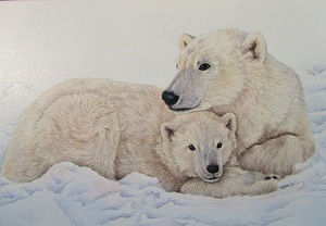 e-packet Polar Bear Mama and Cub